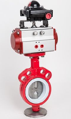 Dyeing Machine Parts , Pneumatic Clamp Butterfly Valve