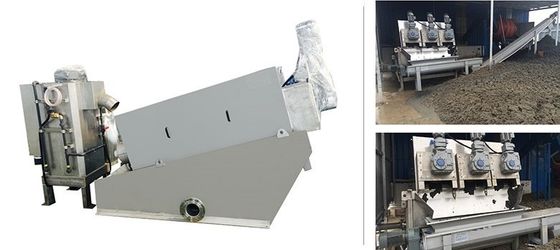 Wastewater Treatment Equipment , Spiral Type Sludge Dewatering Machine