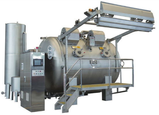 Low Liquor Ratio Dyeing Machine , High Temperature Overflow Dyeing Machine